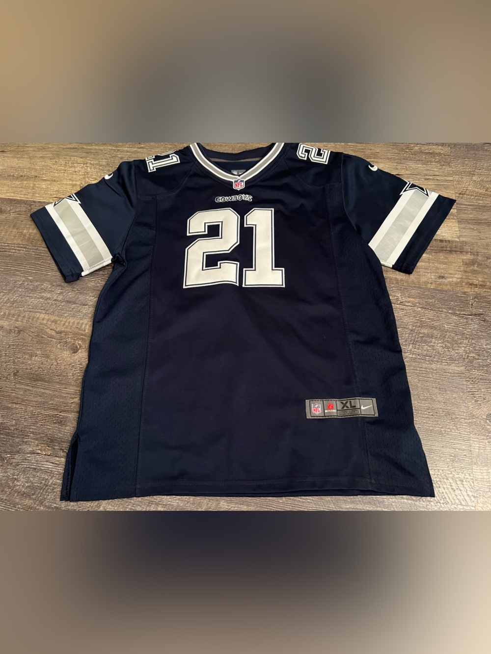 Dallas Cowboys #21 Navy Football Jersey